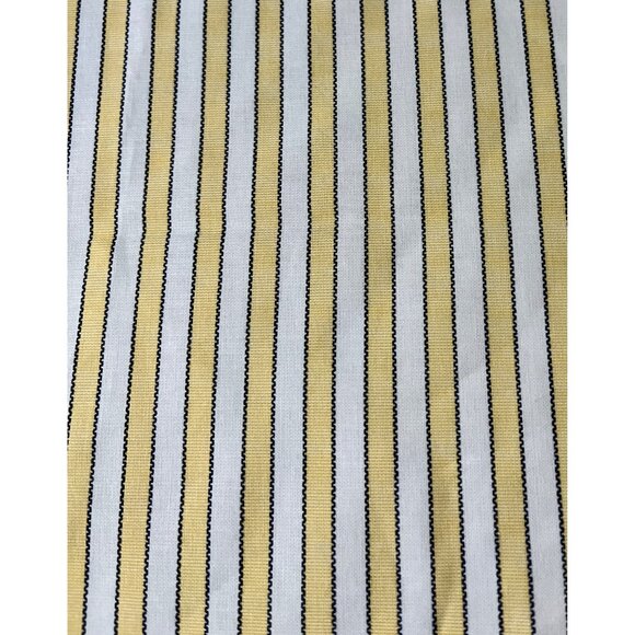 Ralph Lauren Studio Shirt Stripe Yellow White FULL / DOUBLE Flat Sheet NWOT - Picture 1 of 6